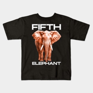 Fifth Elephant | Elephantine Diva: Style on the Fifth Level Kids T-Shirt